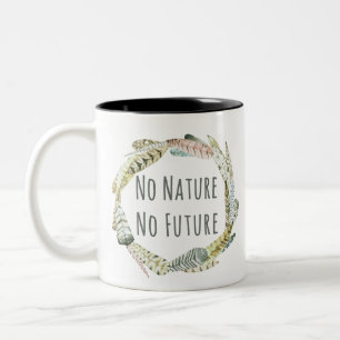 Tasse 2 Couleurs No Nature, no futur