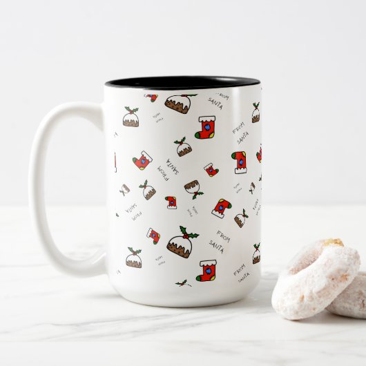 Tasse 2 Couleurs Noël (Avec donut)