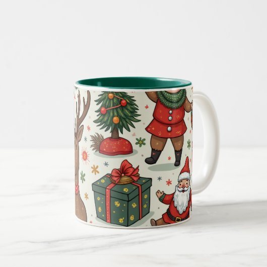Tasse 2 Couleurs Noël (Devant droit)
