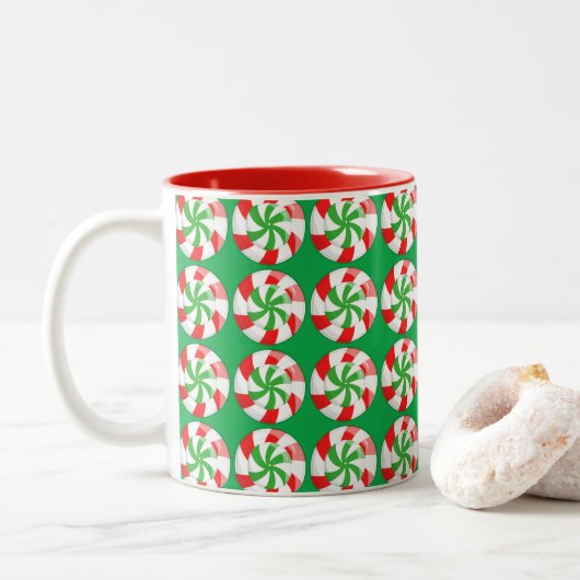 Tasse 2 Couleurs Noël (Avec donut)