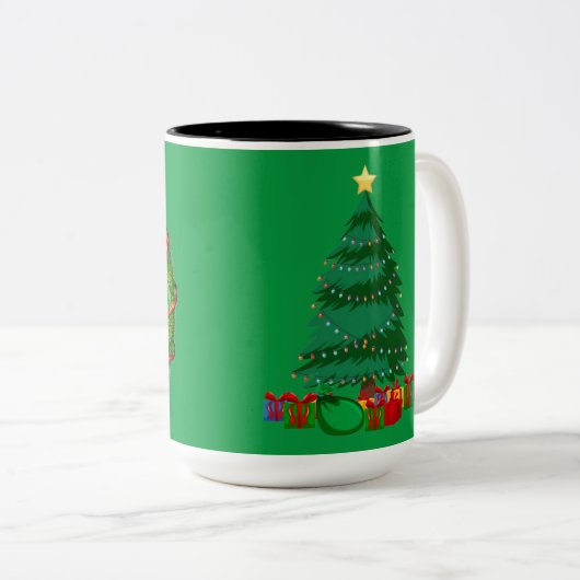 Tasse 2 Couleurs Noël (Devant droit)
