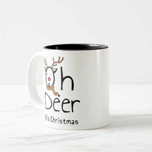 Tasse 2 Couleurs Noël (Devant gauche)