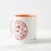 Tasse 2 Couleurs Noël 2020 Masqué & Marié | Santa Clause (Devant gauche)