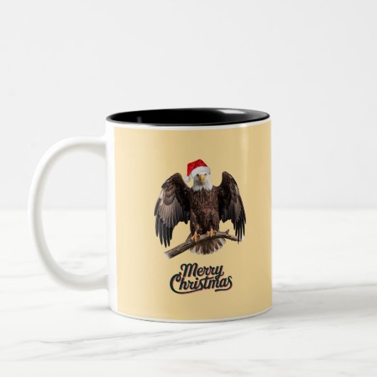 Tasse 2 Couleurs Noël à Bald Eagle (Gauche)