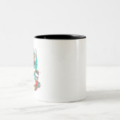 Tasse 2 Couleurs Noël à la licorne (Centre)