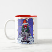 Tasse 2 Couleurs Noël à la vache (Gauche)