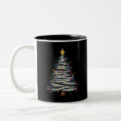 Tasse 2 Couleurs Noël Arbre clair (Gauche)