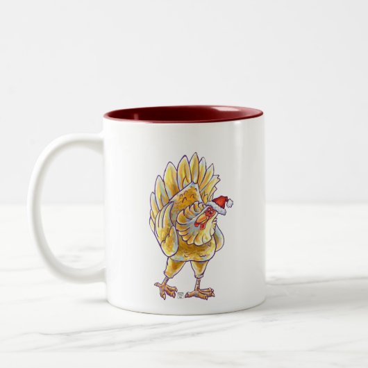 Tasse 2 Couleurs Noël au poulet (Gauche)