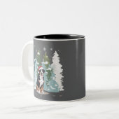 Tasse 2 Couleurs Noël Bernese Mountain Chien Maman Chien Puppet Hiv (Devant gauche)