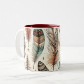 Tasse 2 Couleurs Noël Boho (Devant gauche)