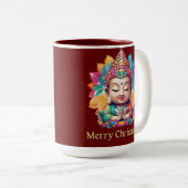 Tasse 2 Couleurs Noël bouddhiste (Devant droit)