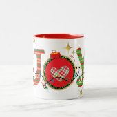 TASSE 2 COULEURS NOËL CONCEPTION AMOUR JOIE PAIX AVEC NOËL LIG (Centre)
