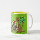 Tasse 2 Couleurs Noël d'aussie (Devant droit)