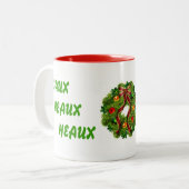 TASSE 2 COULEURS NOËL DE CAJUN (Devant gauche)