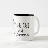 Tasse 2 Couleurs Noël de charlatan de Bah (Devant droit)