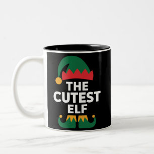 Tasse 2 Couleurs Noël de famille assorti au lutin le plus mignon