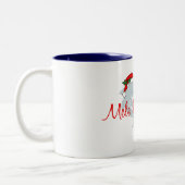 Tasse 2 Couleurs Noël de Hawaïen de dauphin de Père Noël (Gauche)
