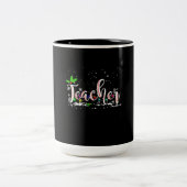 Tasse 2 Couleurs Noël de l'enseignant (Centre)
