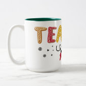 Tasse 2 Couleurs Noël de l'enseignant (Gauche)