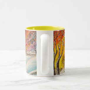 Tasse 2 Couleurs Noël de l'hiver anglais
