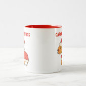 Tasse 2 Couleurs Noël de mignonne Capybara (Centre)
