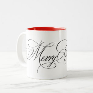 Tasse 2 Couleurs Noël d'élégance À feuillage persistant enchantée