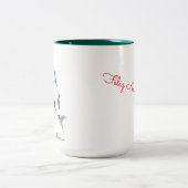 Tasse 2 Couleurs Noël des colibris (Centre)