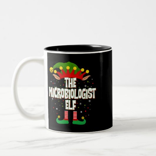 Tasse 2 Couleurs Noël des elfes microbiologistes (Gauche)