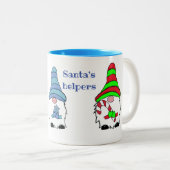 Tasse 2 Couleurs Noël d'hiver Gnome  (Devant droit)