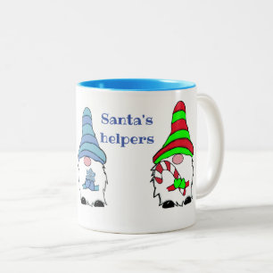 Tasse 2 Couleurs Noël d'hiver Gnome 