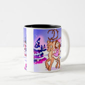 Tasse 2 Couleurs Noël Elf (Devant droit)