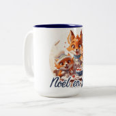 Tasse 2 Couleurs Noël en folie (Devant gauche)