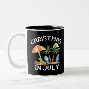 Tasse 2 Couleurs Noël En Juillet