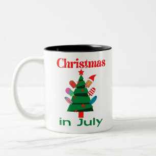 Tasse 2 Couleurs Noël en juillet