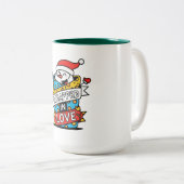 Tasse 2 Couleurs Noël enveloppé d'amour (Devant droit)