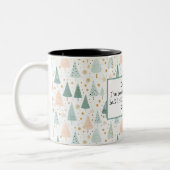 Tasse 2 Couleurs Noël festif amusant (Gauche)