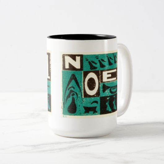 Tasse 2 Couleurs Noel Green (Devant droit)