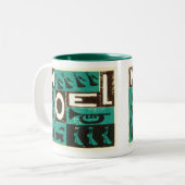 Tasse 2 Couleurs Noel Green (Devant gauche)