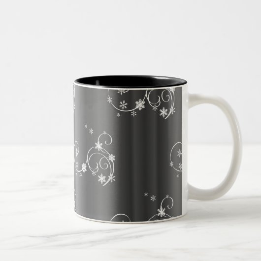 Tasse 2 Couleurs Noël gris métallique (Droit)