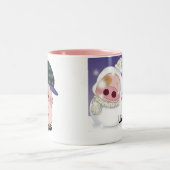 Tasse 2 Couleurs Noël heureux (Centre)