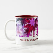 Tasse 2 Couleurs Noël JESUS personnalisé (Gauche)
