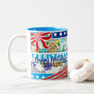 TASSE 2 COULEURS NOËL | JOYEUX JOURS FÉRIÉS | AVOIR UN TRÈS JEUNE J