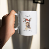 Tasse 2 Couleurs Noël Kangaroo, personnalisable