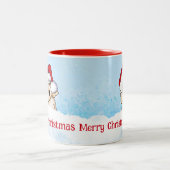 Tasse 2 Couleurs Noël KiniArt Cavapoo (Centre)