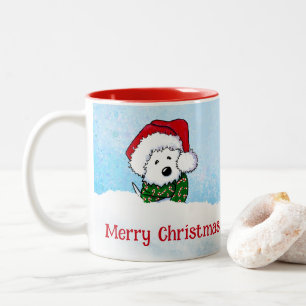 Tasse 2 Couleurs Noël KiniArt Westie