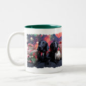 Tasse 2 Couleurs Noël - Labrador - banjo et boomer (Gauche)