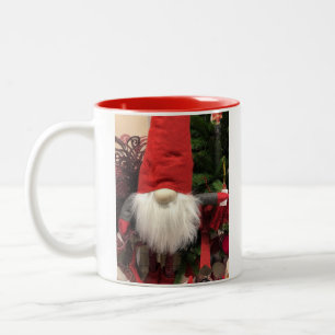 Tasse 2 Couleurs Noël Lituanien polonais Gnome rouge à l'intérie