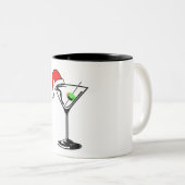Tasse 2 Couleurs Noël Martini (Devant droit)
