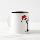 Tasse 2 Couleurs Noël Martini (Devant gauche)