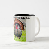 Tasse 2 Couleurs Noël Me salue Vieux Gobble Gobble (Devant droit)
